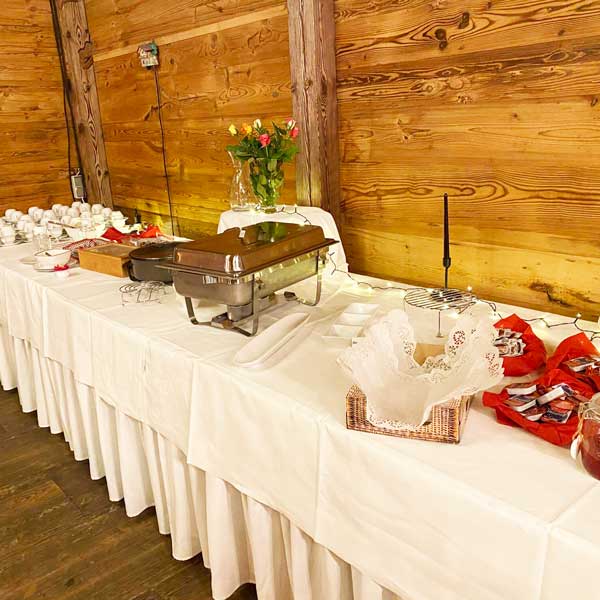 Bankettservice mit Edlen speisen